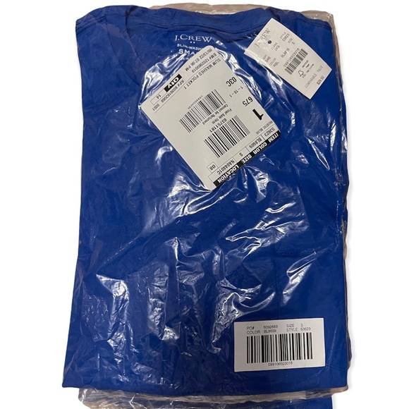 J. CREW Pocket Tee Slim Jersey Washed T-Shirt Rustic Blue NWT - Picture 7 of 9